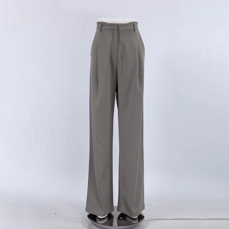 

Fashion Wind Summer Fashion High Waist Loose Drooping Wide-Leg Pants High Waisted Wide Leg Pants Grey L
