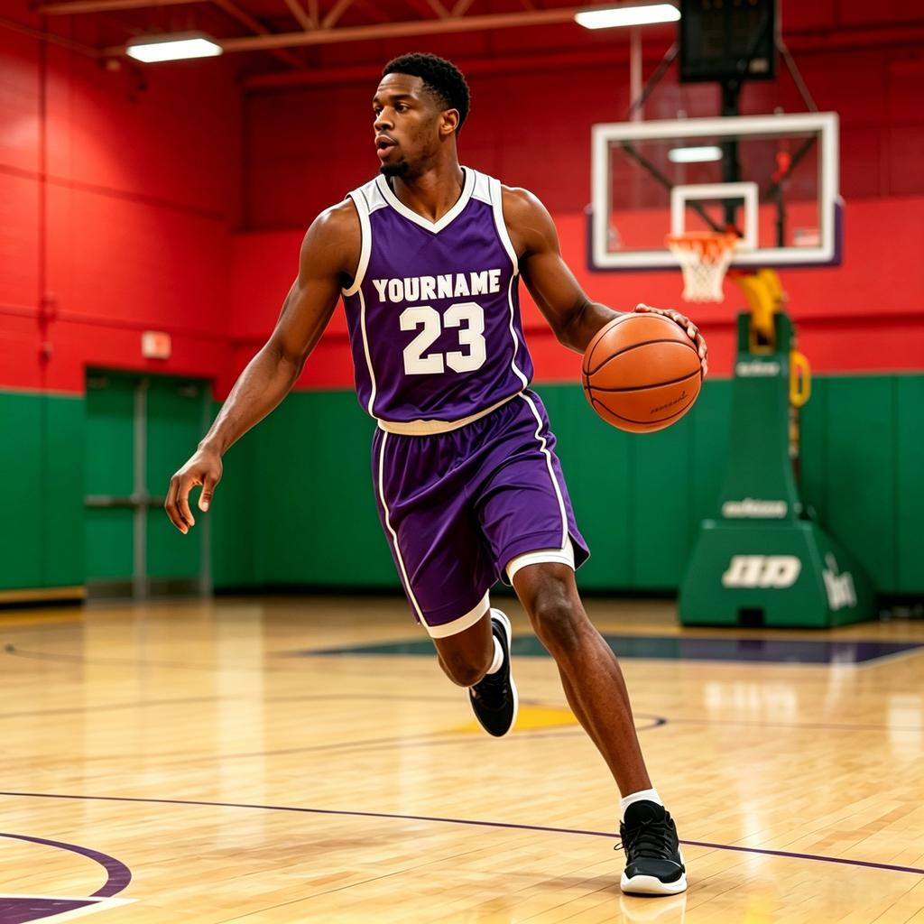 Custom Basketball Uniforms Made Men's Sleeveless Solid Heat-Transfer Printed 100% Polyester High Quality Breathable Quick Dry