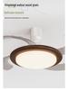 Minimalist Chinese-Style Silent Ceiling Fan with Light & Full Spectrum Eye Protection for Bedrooms & Restaurants