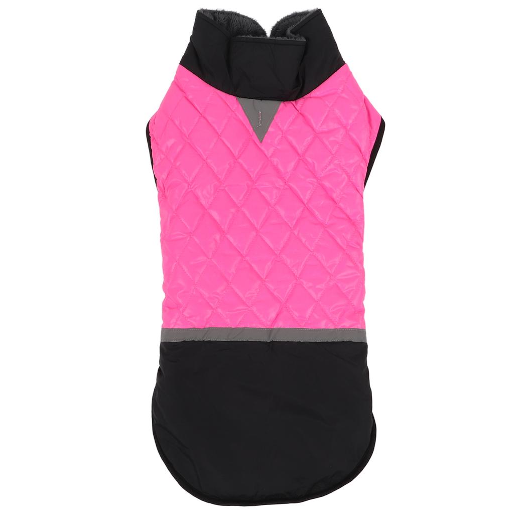 Dog Cold Weather Coat Reflective Waterproof Windproof Pet Warm Jacket with Traction Hole for Medium and Large DogsL