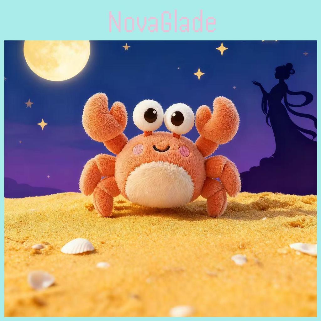 Cuscino Giocattolo Granchio di Peluche con Imbottitura in Cotone PP per un Sonno Confortevole e Decorazione della Stanza
