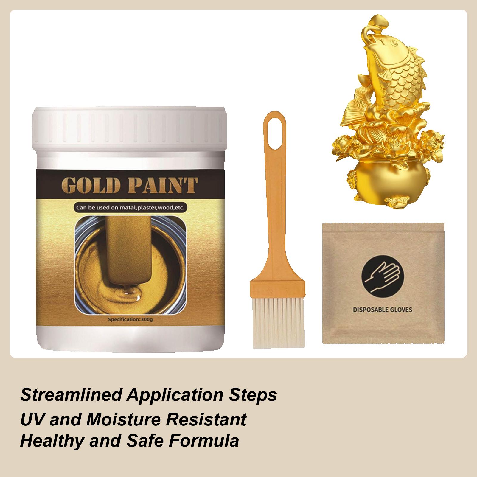 300g Gold Craft Paint DIY Water-Based
