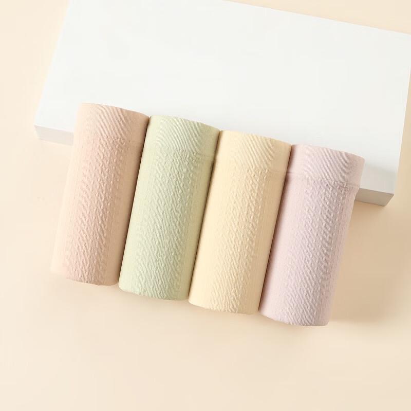 Fenteng Women's Antibacterial High-Waist Underwear (4-Pack)