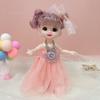 17CM Mini Beweegbare Pop Meisjes Speelgoed 3D Grote Ogen BJD Prinses Volledige Outfits Jurken Collectie Childrens Pop Gift