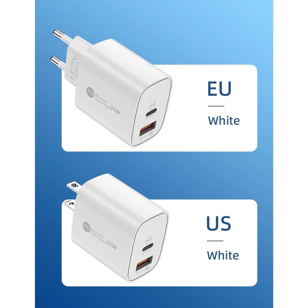 PD 20W Fast Charger for IPhone 16 15 14 13 Pro Max Plus Samsung Xiaomi Huawei Fast Charging Type C USB C Chargers Phone Accessories