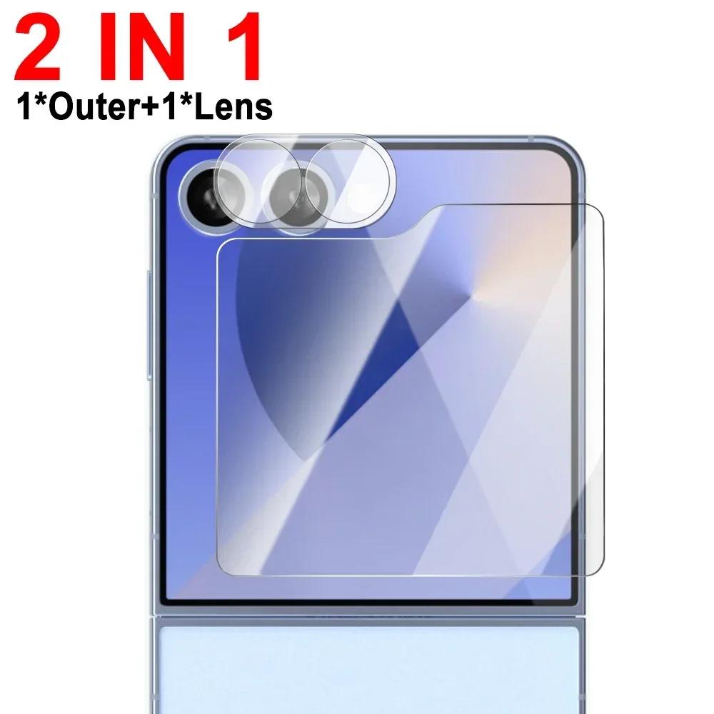 Tempered Glass for Samsung Galaxy Z Flip 7 Screen Protectors& Camera Films 9H Hardness Anti-scratch Cover for Samsung Z Flip7