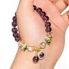 Luxury Zircon Inlay Pendant Rhinestone Vintage Beaded Bracelet Crystal Beads Bracelet  Gift