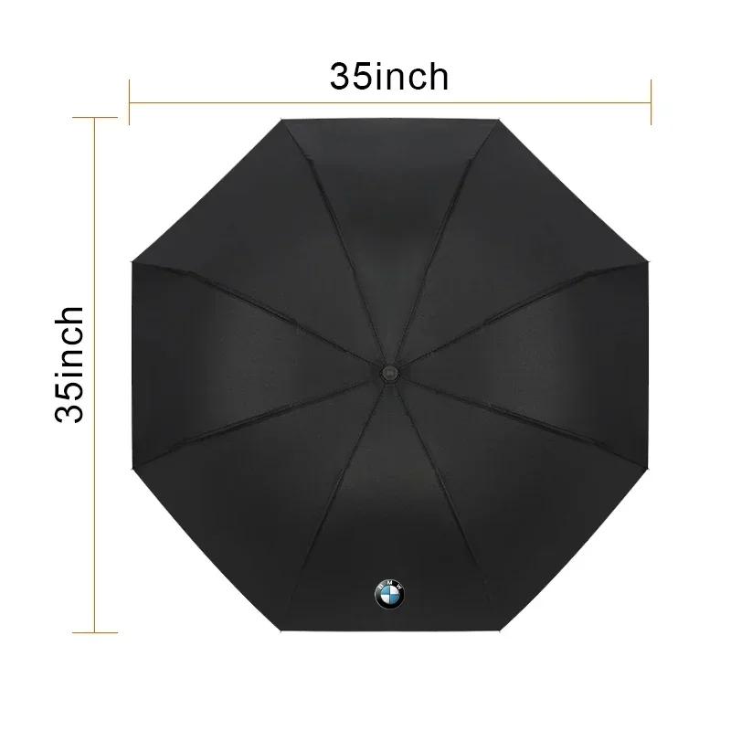 2025 Hot Car Styling Car Portable Folding Automatic Three Folding Umbrella Sunshade For BMW M X1 X3 X4 X5 E46 E90 F20 E60 E39 F1