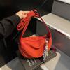 Canvas Casual Dumpling Bag Women'S Fashion Spring And Summer Fashion Trend Single Shoulder High Sense Simple Messenger Bag