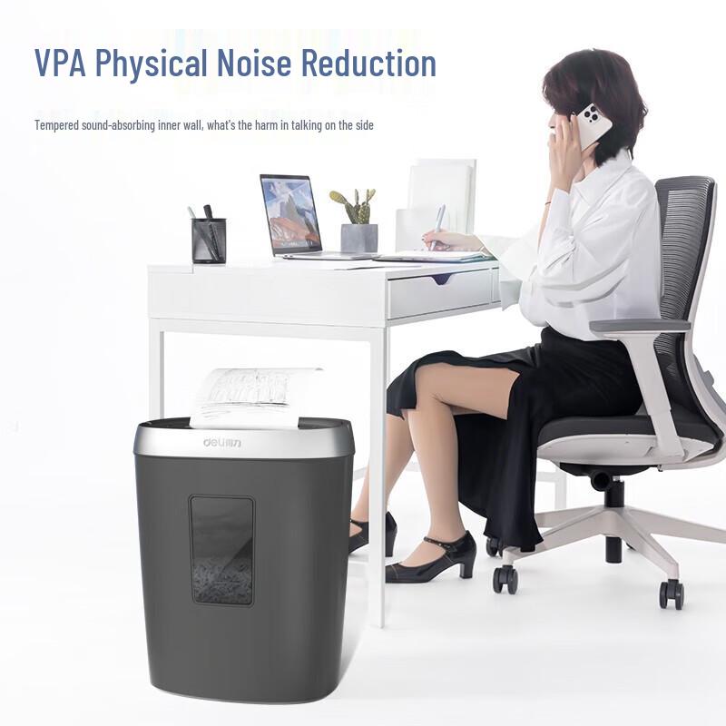 Deli 9929 Desktop P-4 Security Paper Shredder CN Plug (adapter Included)