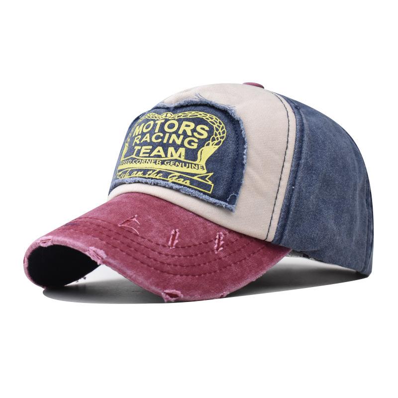 

Бейсболка из хлопчатобумажной ткани с потертостями на eBay MOTO, кепка в стиле хип-хоп, повседневная кепка Adjustable