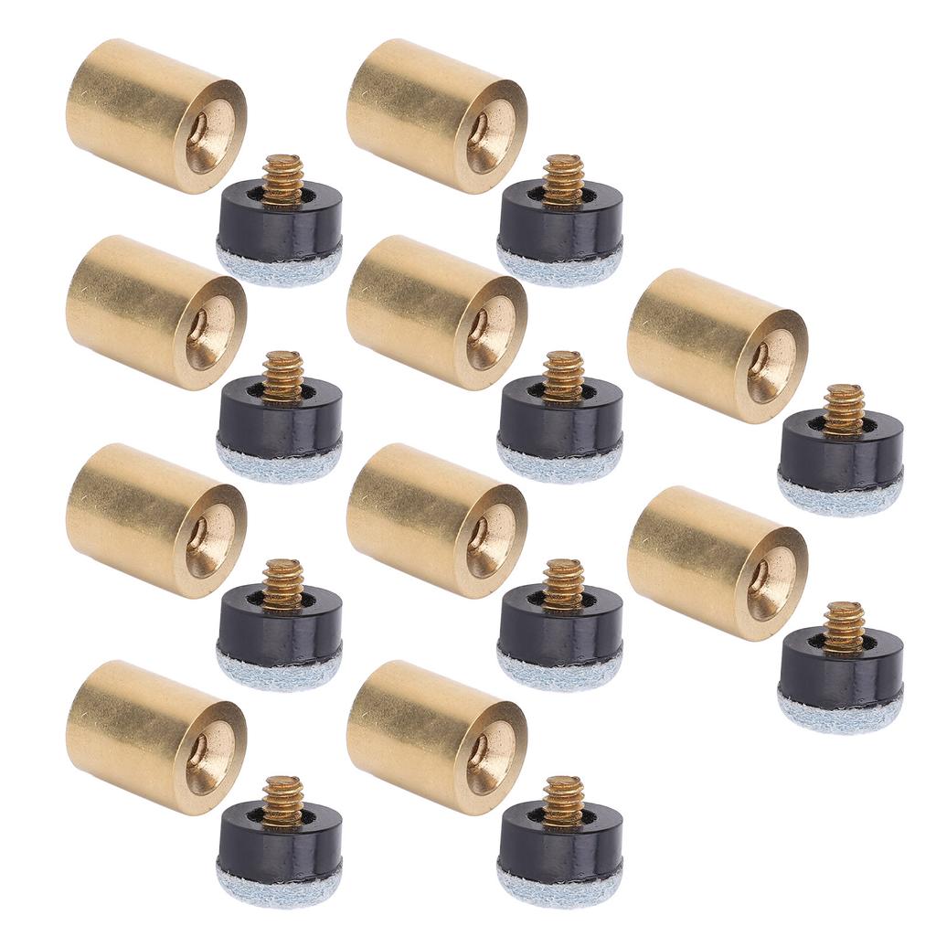10Pcs Bag Billiard Ball Accessories Pool Cue Nine Balls Club Replacement Screw Tips13MM