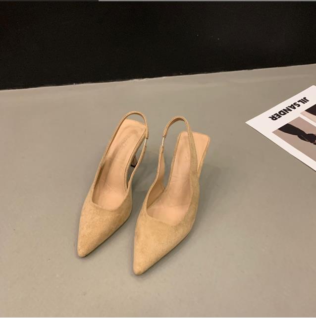 Fashion High Quality Ladies Shoes Slip-on 2025 Women's Sandals Fashion Slingbacks Office and Career Hot Sale Plus Size Toe Cap Sandals