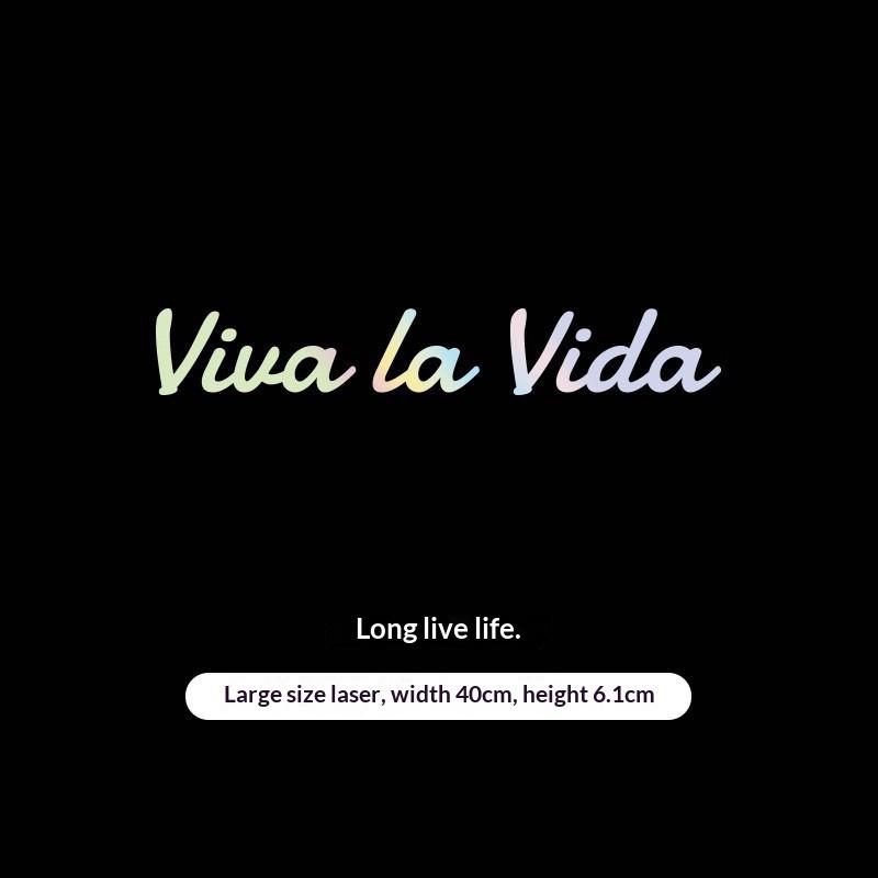 Viva La Vida Cool Stickers For Car Bumper And Door Motorcycle Helmet Street Racing Waterproof Decals