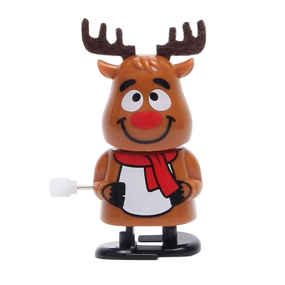 Bounce Toy Penguin Santa Claus Christmas Wind Up Toys Reindeer Assorted for Kids Boys Girls