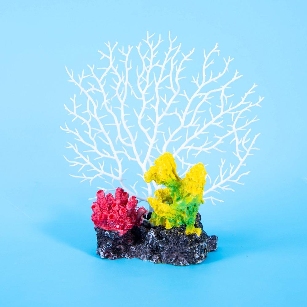 Handicraft Aquarium Coral Reef Ornaments Colorful Aquatic Plants Gift