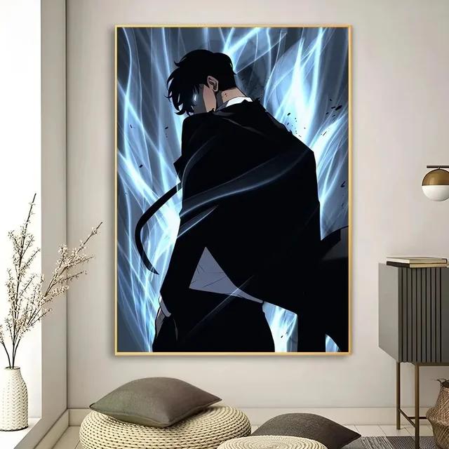 Solo Leveling Anime Artă de Perete pe Pânză HD Pisică Kawaii Mașini Poster pentru Decor Cameră de Joc Cadouri și Picturi Murale