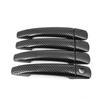 For Peugeot 208 2012-2015 Accessory Carbon Fibre Pattern Car Door Handle Covers Trim 2013 2014