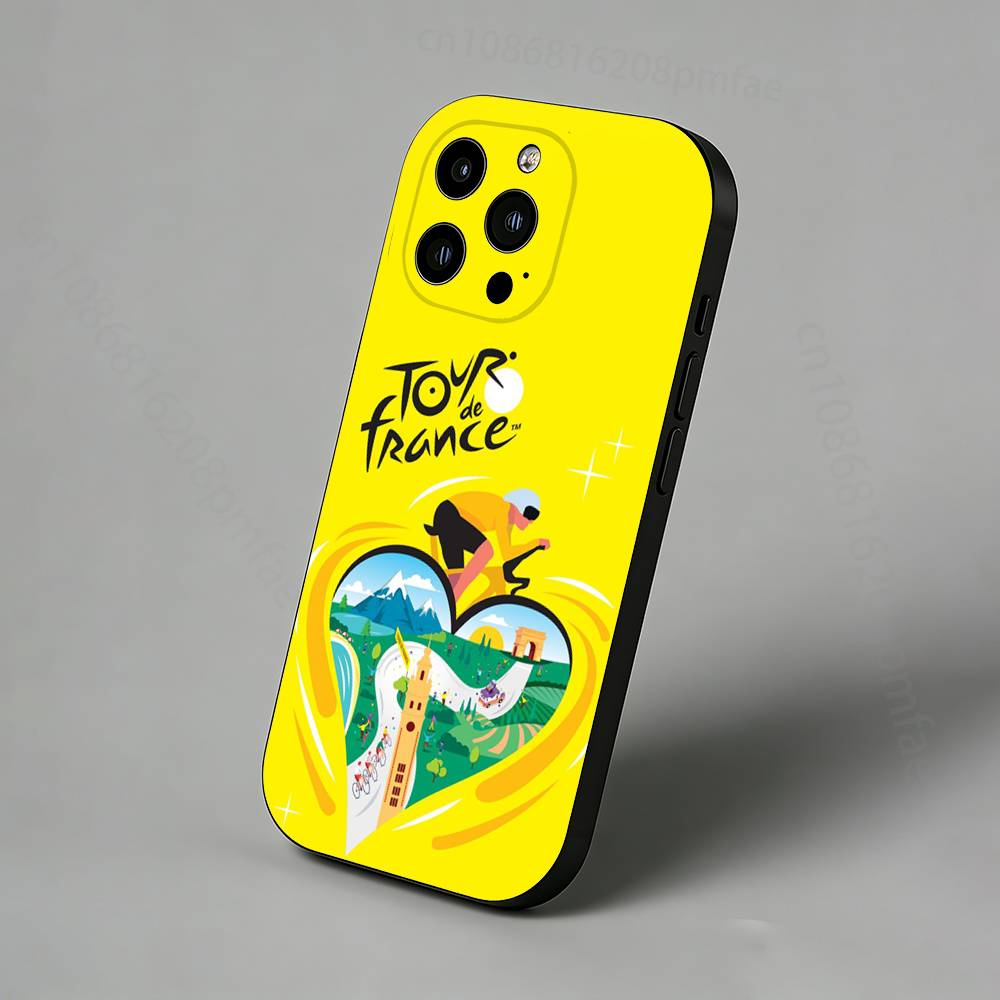 

Bike Tour de France Slim Back Phone Case for iPhone 17,16,15,14,13,12,11 Pro,Max,Plus,X,XS,XR,SE,Mini Protective Cover iPhone12mini