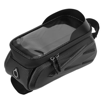 Bike Front Frame Bag Hard Riding Phone Bag Waterproof Touch Screen Type for Mountain Road Bike