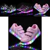 Classic Appeal Led Sneakers For Kids Light Up Roller Skate Shoes And 2 Wheels Unisex