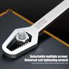 Adjustable Double-ended Spanner Universal Wrenches, Double-Head Torque Multifunctional 3-17mm & 8-24mm Home Improvement Maintenance Wrench