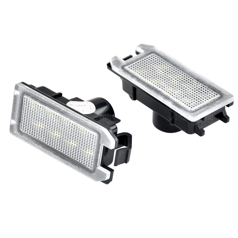2X Canbus LED License Number Plate Light For 14-20 Jeep Grand Cherokee WK2 14-17 Compass Patriot 2015-2017 Dodge Viper 13-17