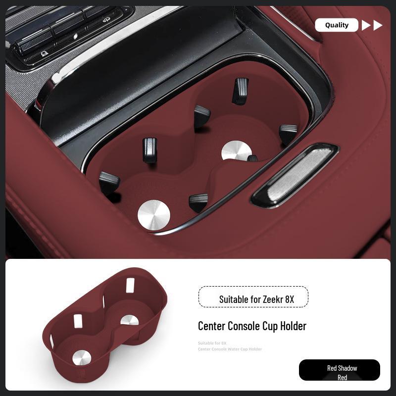 Zeekr 8X Center Console Silicone Anti-slip Cup Holder Mat for 26 Models - Car Accessory
