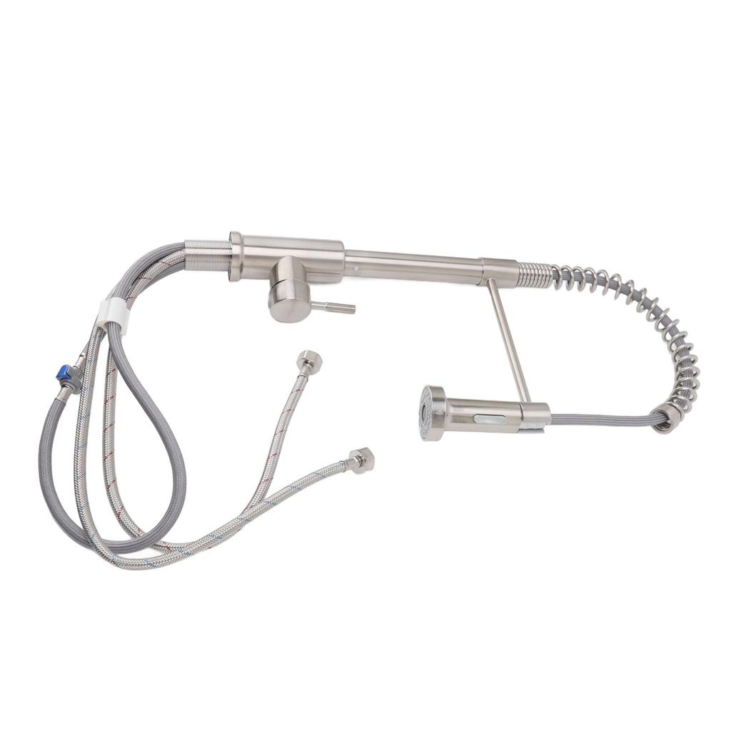 Extendable Kitchen Faucet Universal with Pull Out Sprayer Spring Pull Down 360 Degree Flush