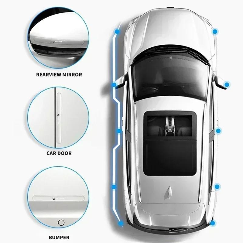Car Door Handle Anti Scratch Film Bumper Protector Sticker For Renault Kangoo 2 Arkana Espace Twingo Sandero Duster Accessories R666