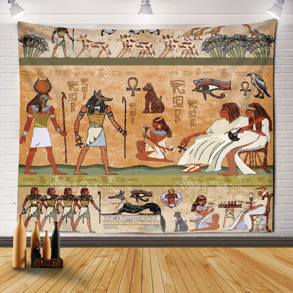

Древний египетский гобелен, древняя культура, настенный хиппи, египетский гобелен, украшение для комнаты, гостиной, дома 200x150cm