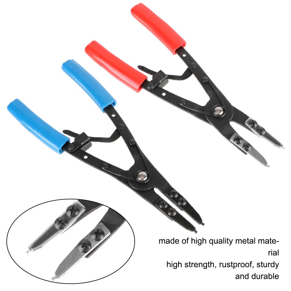 2001700 Metal Circlip Pliers Set Heavy Duty Universal 10 Inches Car Repair Tool Auto Parts Internal External Snap Ring Pliers