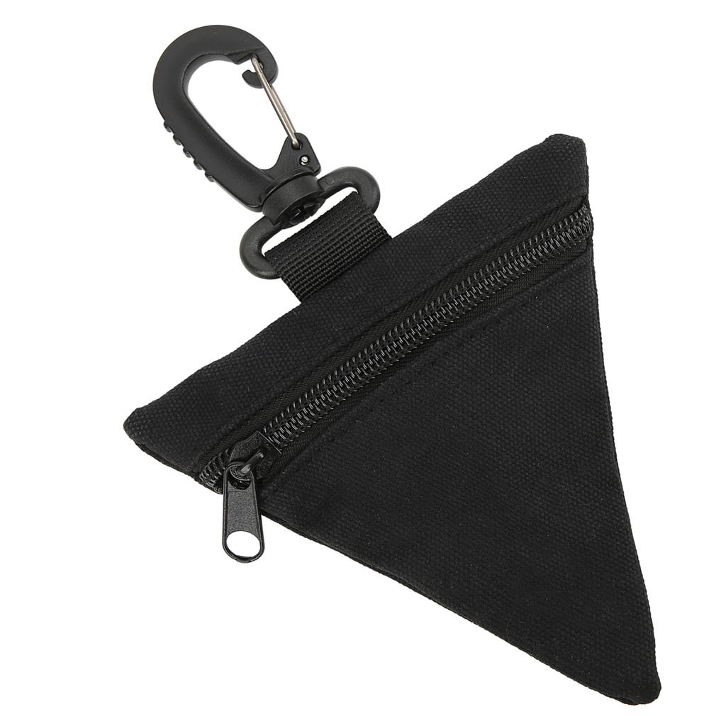 Military Wallet Outdoor Triangles Hang Buckle Durable EDC Pouches for Outing Item StorageBlack