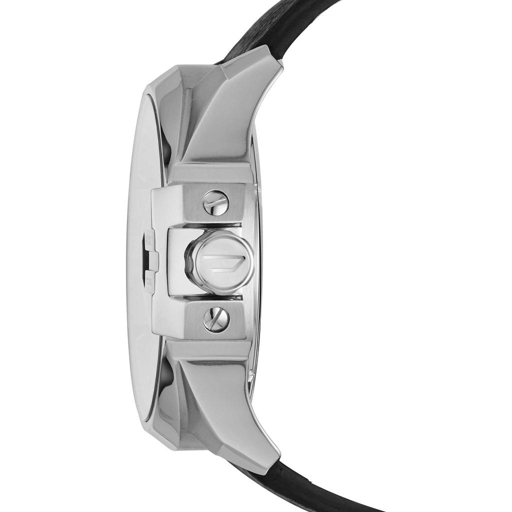 Diesel DZ7376 Uber Black Leather Chief Watch Men's
