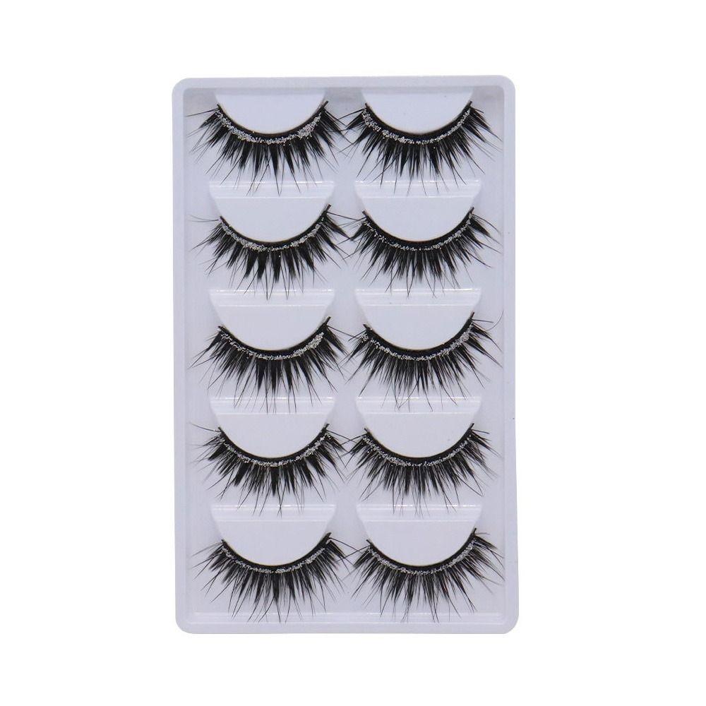 Women Beauty Fuffy Lashes Thick Long Eye Lashes False Eyelashes Eye Extension Diamond Manga Lashes