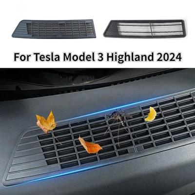For Tesla Model 3 Model 3+ Highland 2025 Insect-proof Air Flow Vent Cover Trim Anti-Blocking Prevention Intake Cover Accessories