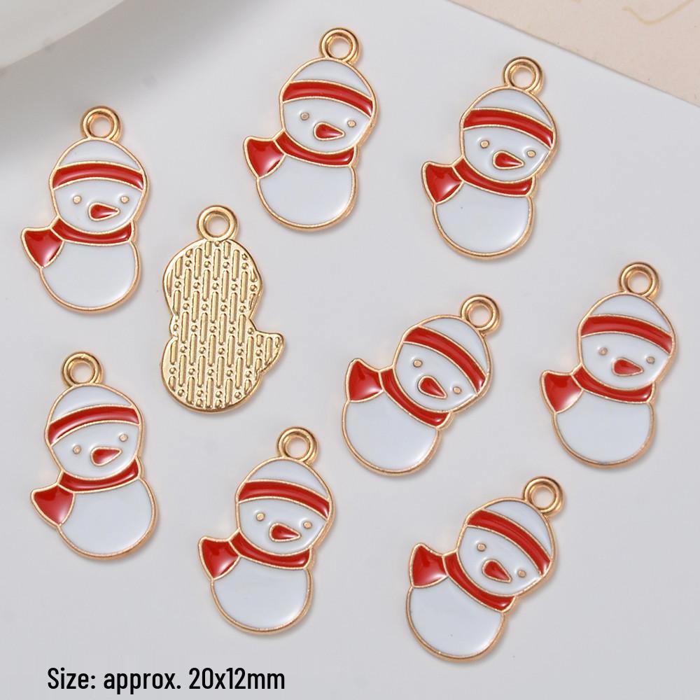 

Рождественские шармы с каплями масла: Подвески Санта и Елка для серег своими руками One piece