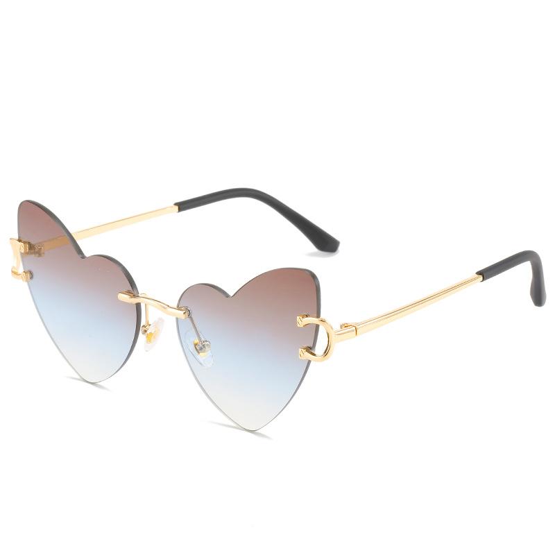 Spring Love Sunglasses, Personalized Heart-Shaped Glasses, Street Photography Trendy Sunglasses For Women