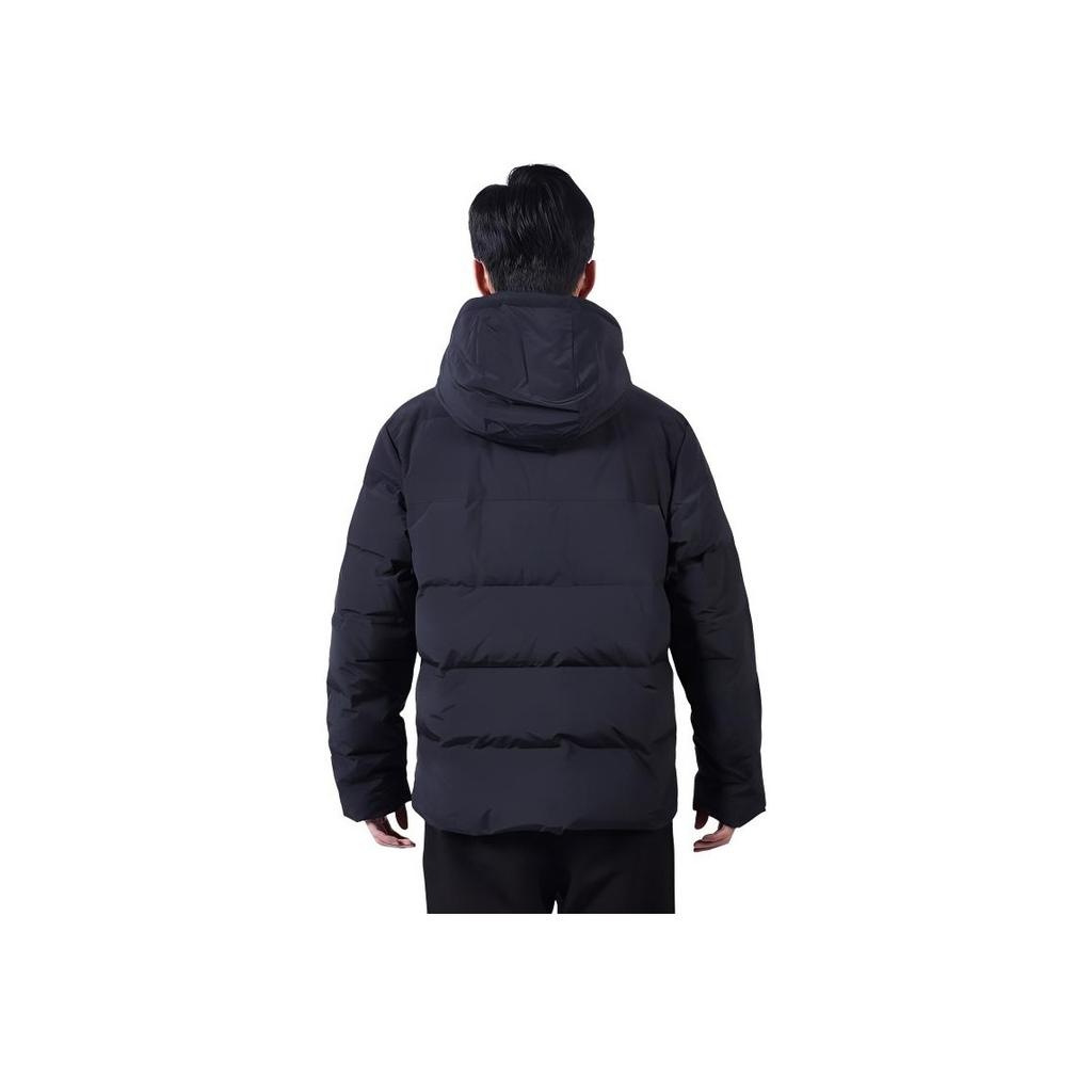 Li-Ning Outdoor Sports Casual Windproof Warm Short Hooded Down Jacket Men Jackets Black YYMU145-1