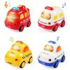 4pcs Friction Driven Car Toy Set Playing Props Model Playthings Music Playing Children Cars Toys Festival Gift