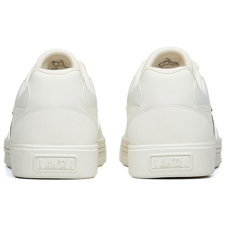 New Anta Life Collection Anti Slip Wear Resistant Low Top Skateboard Shoes Men's White Black 112238063-1