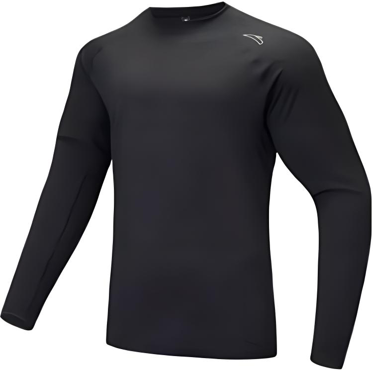 

Anta Running Series Sports Casual Simple Solid Color Round Neck Fleece Knit Sweater Men Sweater Black 152445409-5 L