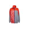 X Stella McCartney Retro Sportblazer mit Stehkragen Damenmodell Orange mit W-förmigem gemustertem Print Sportliche Freizeitjacke H59949