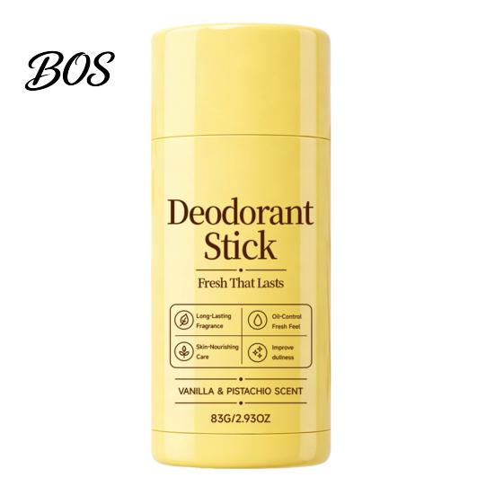 Men Deodorant Stick 83G Vanilla & Pistachios Stick, Odor Protection Perfumed for Women Travel Men, Long Lasting Fresh Scent Underarm Care Cream жёлтый
