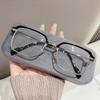 Photosensitive Trend Flat Mirror Ruffian Handsome Half Frame Color-Changing Glasses High Definition Anti-Blue Light Sven Can Be Matched With Degree