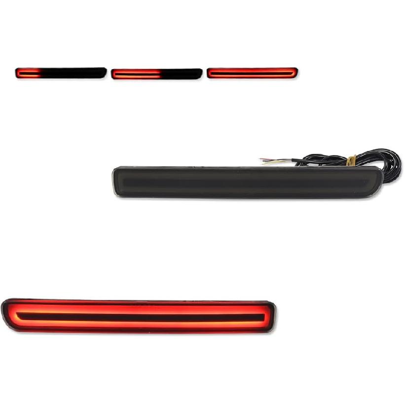 Red Lens 3 IN 1 LED Fog Lamp for Land Rover Discovery 3 LR3, Land Rover Discovery 4 LR4 & Range Rover Sport Rear Fog Bumper Reflector Brake Tail