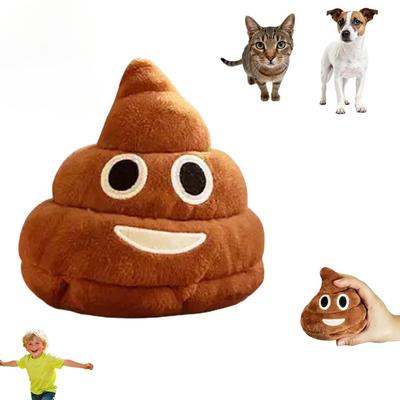 Funny Talking Poop Plush Toy Makes Fart Sounds, Interesting Poop for Pets Kids Adults, Bring Happiness