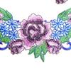 Color Embroidery Lace False Collar Heavy Industry Yarn-Dyed Embroidery Corsage Collar Polyester Hollow Collar Diy Lace Accessories