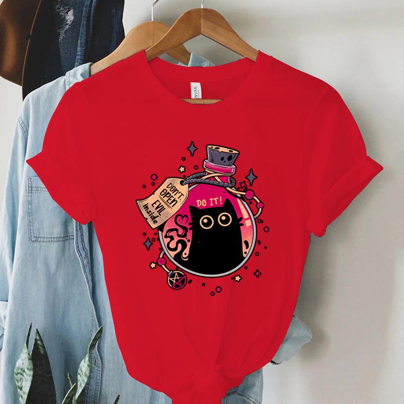 

Женская одежда Графические футболки Женские милые узоры Футболка для женщин Модные топы 2024 Смешные футболки Молодежная женская одежда