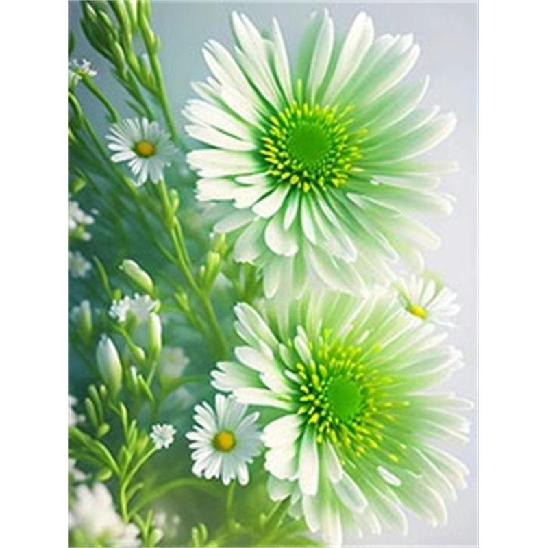 

DIY Алмазная картина Цветок Вышивка крестом Набор Мозаика Искусство Алмазная картина Полный круг/квадрат Алмазное украшение для дома Round 30x40cm